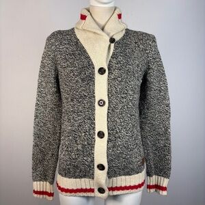 Roots Cabin Women's S/P Salt & Pepper Grey Knit Sweater